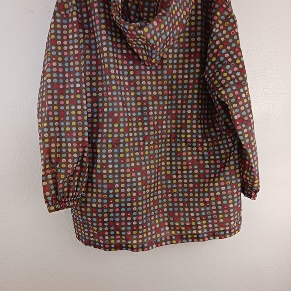 Shedrain polka dot brown rain coat size M/L - Picture 4 of 6